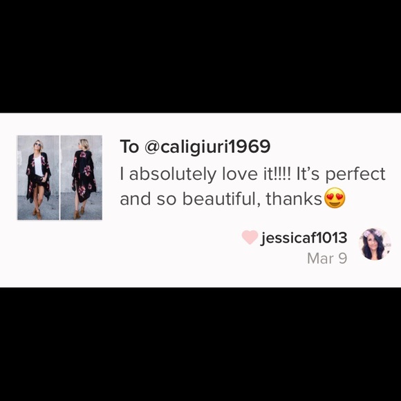 New! Ivory Floral Kimono - Picture 11 of 11